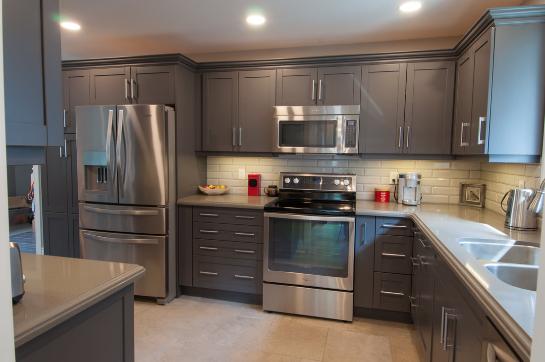 Kitchen renovation, granite counter